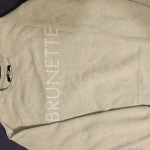 Light Grey "Brunette the label" sweater